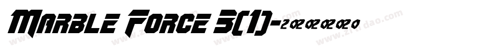 Marble Force 3(1)字体转换
